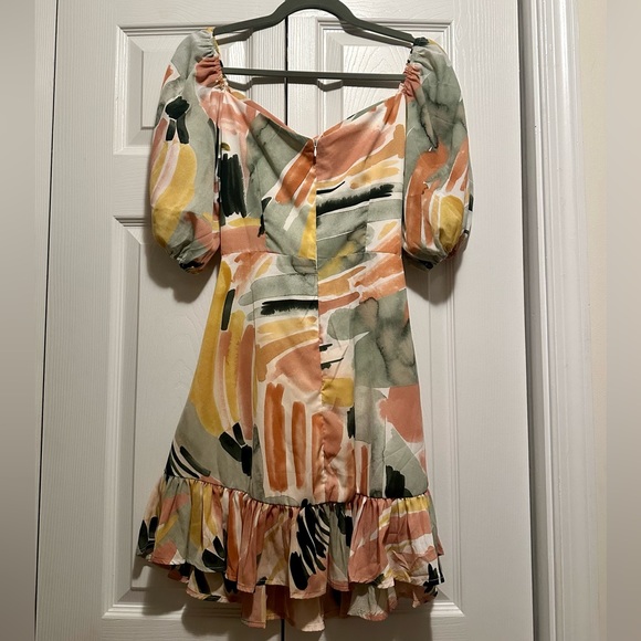 Shein brush print cut out mini dress - Picture 5 of 6